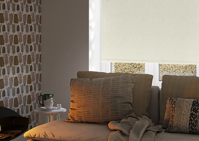 Chevron Stripe, Wheat - Twist&Fit Roller Blind - Image 5